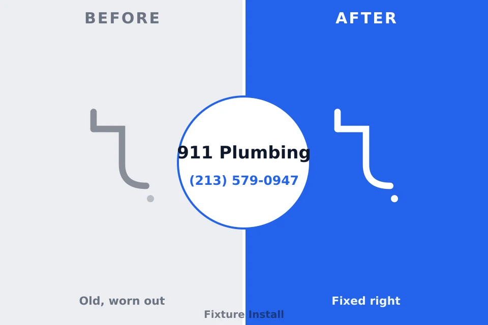 Before and after: plumbing repair Montpelier, OH